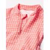 image:imageSeafolly Baby Girls Long Sleeve One Piece Swimsuit with Zip FrontPrairie Daze Coral Punch