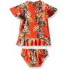 image:imageSeafolly Girls Short Sleeve Rashguard Swimsuit SetOcean Alley Tangelo