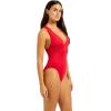 image:imageSeafolly Womens Cross Back One PieceCosmo Red