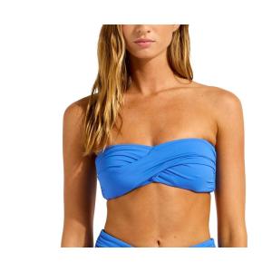 image:imageSeafolly Womens Standard Twist Bandeau SCollective Sapphire
