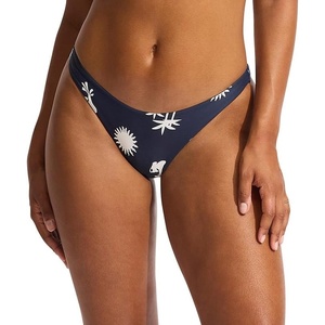 image:imageSeafolly Womens High Cut Pant Bikini Bottom SwimsuitLa Palma True Navy