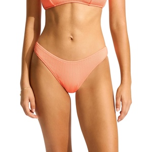 image:imageSeafolly Womens High Cut Pant Bikini Bottom SwimsuitSeadive Peach Pink