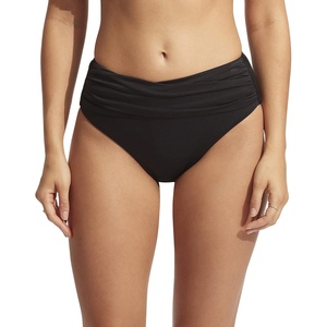 image:imageSeafolly Womens High Waist Wrap Front Bikini Bottom SwimsuitEco Collective Black