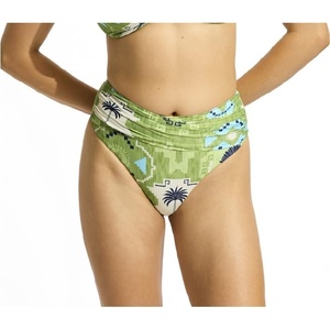 image:imageSeafolly Womens High Waist Wrap Front Bikini Bottom SwimsuitKasbah Sage