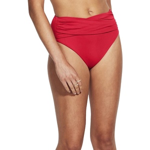 image:imageSeafolly Womens High Waist Wrap Front Bikini Bottom SwimsuitSeafolly Chilli