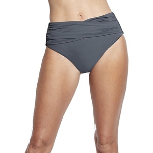 image:imageSeafolly Womens High Waist Wrap Front Bikini Bottom SwimsuitSeafolly Granite