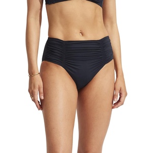image:imageSeafolly Womens Gathered Front Retro Full Coverage Bikini Bottom SwimsuitEco Collective True Navy