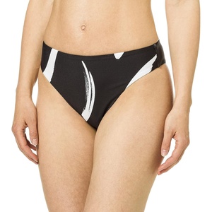 image:imageSeafolly Womens High Rise High Cut Bikini Bottom SwimsuitNew Wave Black