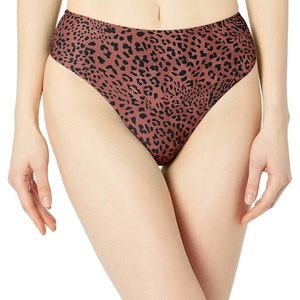 image:imageSeafolly Womens High Rise High Cut Bikini Bottom SwimsuitWild Ones Bronze