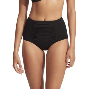 image:imageSeafolly Womens High Waisted Full Coverage Bikini Bottom SwimsuitEco Collective Black
