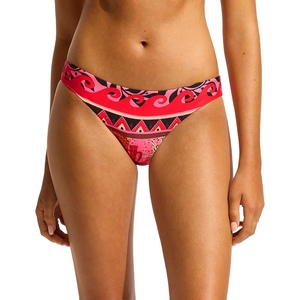 image:imageSeafolly Womens Hipster Full Coverage Bikini Bottom SwimsuitAtlantis Paradipink