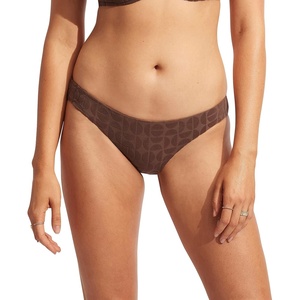 image:imageSeafolly Womens Hipster Full Coverage Bikini Bottom SwimsuitCapri Fig