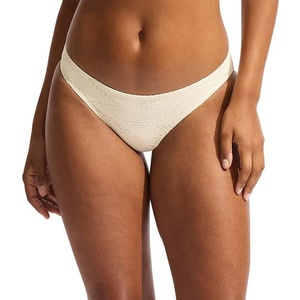 image:imageSeafolly Womens Hipster Full Coverage Bikini Bottom SwimsuitChiara Ecru