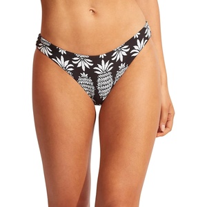 image:imageSeafolly Womens Hipster Full Coverage Bikini Bottom SwimsuitCorsica Black
